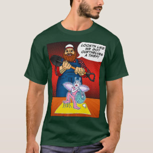 Camiseta Fada Dos Dentes Pegou Quadrinhos Engraçados De Mão