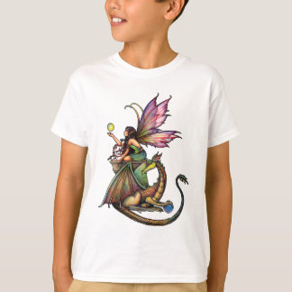 Camiseta Fada dos Orbes do Dragão e Dragão por Molly Harris