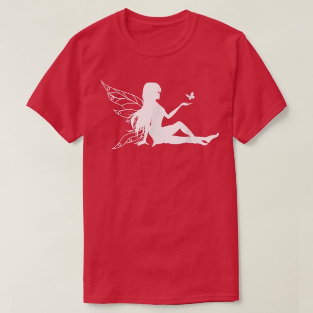 Camiseta Fada e borboleta (Frente do Design)