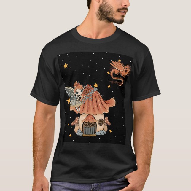 Camiseta Fada e Mushroom House (Frente)