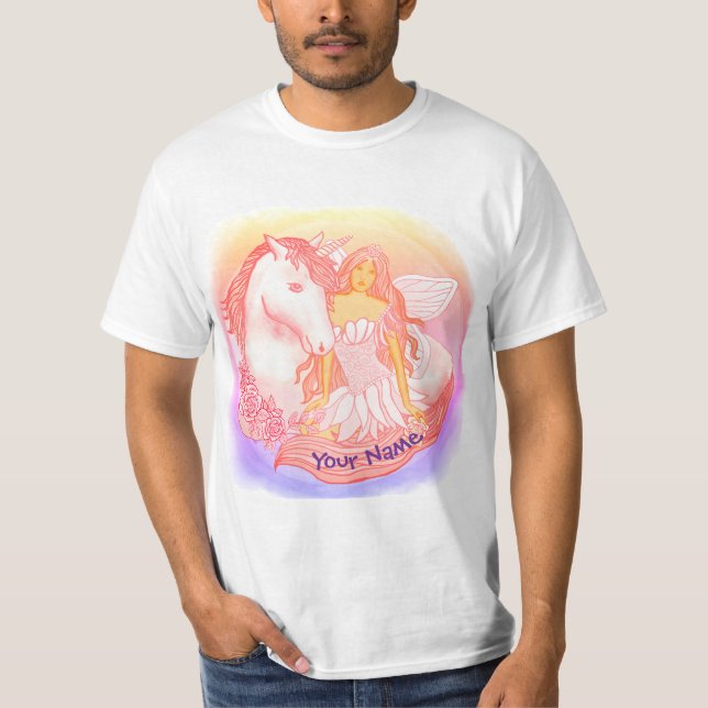 Camiseta Fada e Unicórnio  (Frente)
