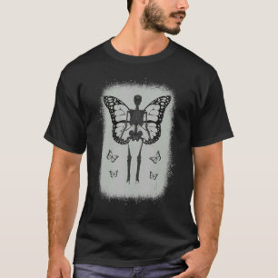 Camiseta Fada Grunge Fairycore Aestesia Skeleton Butterfl
