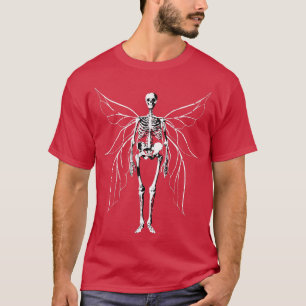 Camiseta Fada Grunge Fairycore Fallen Skeleton Gothic Bumbu