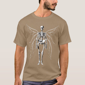 Camiseta Fada Grunge Fairycore Fallen Skeleton Gothic Bumbu