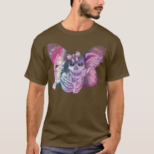 Camiseta Fada Grunge Fairycore Skeleton Borboleta Pastel G