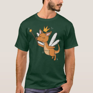 Camiseta Fada Kanguru Selvagem Animais Místicos Kanguru Fai