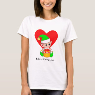Camiseta Fada Lindinha & Coração com Palavras Motivacionais