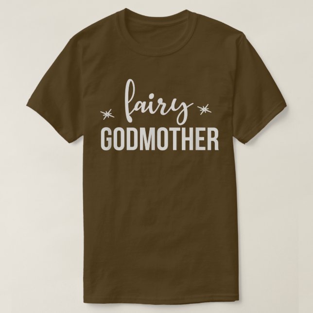 Camiseta Fada Madrinha Cute para a família de tia-mulher (Frente do Design)