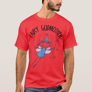 Camiseta Fada-madrinha fada bonitinha com varinha mágica
