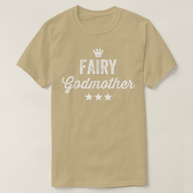Camiseta Fada Madrinha T Wand Star Spell Fantasy Gift (Frente do Design)