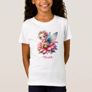 Camiseta Fada Minúscula Descansando na Flor