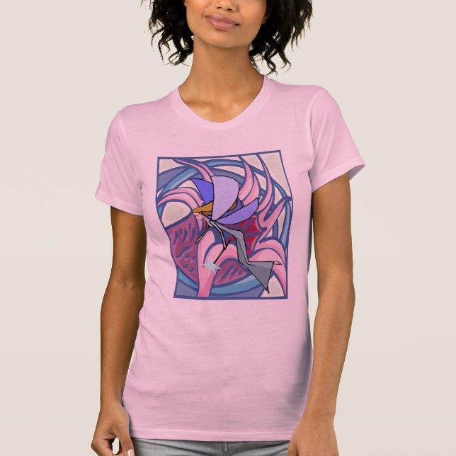 Camiseta Fada Mística Com Camisa-Flor (Frente)