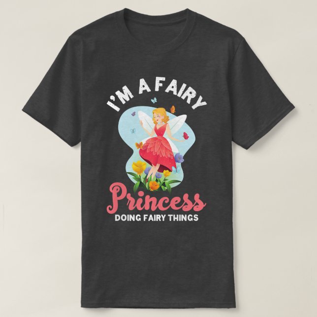 Camiseta Fada Princesa Flores Magia Maravilhosa Fa mágica (Frente do Design)