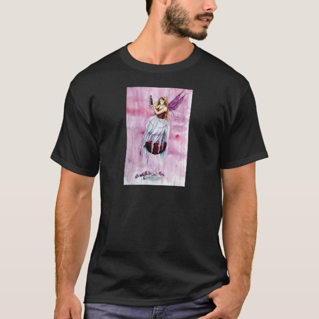 Camiseta Fada quase ida do vinho (Frente)