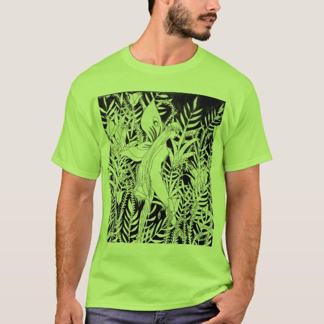 Camiseta Fada que anda nas flores (Frente)