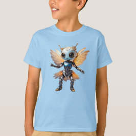 Camiseta Fada Robô Dançante Menina Formiga Fofa