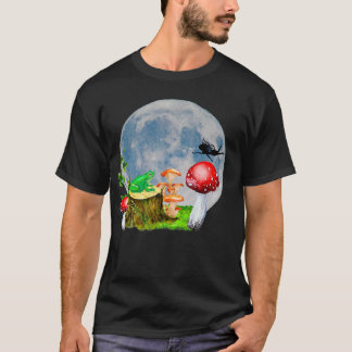 Camiseta Fada, Sapo E Lua, Fairycore, Cottagecore, Sapo