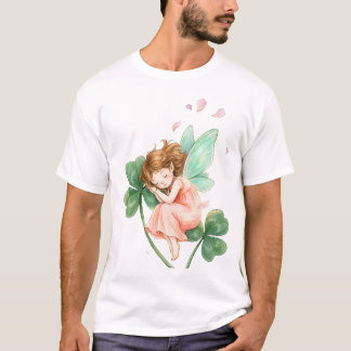 Camiseta Fada Sonhadora Com Dança Mágica de Trevo