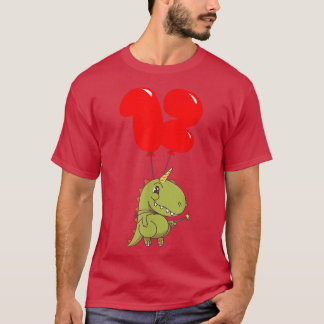 Camiseta Fada T-Rex Cuta - Aniversário de 12 - Crianças Bal