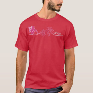 Camiseta Fada Tribal Trabalho de arte T hibiscus e fadas