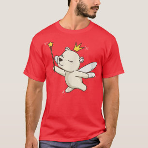 Camiseta Fada, Urso Polar Selvagem Animais Místicos Fada Lo