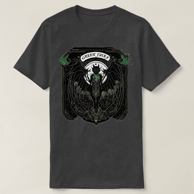 Camiseta Fada verde (Frente do Design)