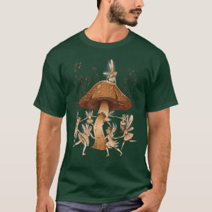 Camiseta Fadas dançantes Design de Arte Magia de Cogumelo
