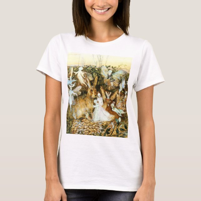 Camiseta Fadas e Coelho (Frente)
