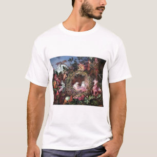Camiseta Fadas em um Ninho de Pássaros, John Anster Fitzger