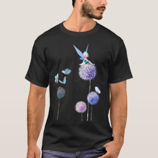 Camiseta Fadas-Fadas-Borboletas-Borboleta E Flores