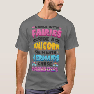 Camiseta Fadas Unicóricas Sereias Raindbows Adoram Fairytal