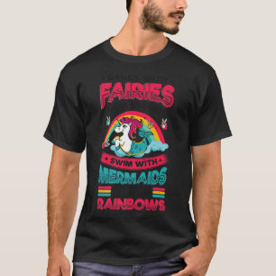 Camiseta Fadas Unicórnios Sereias RaindbowsLove Fairytale