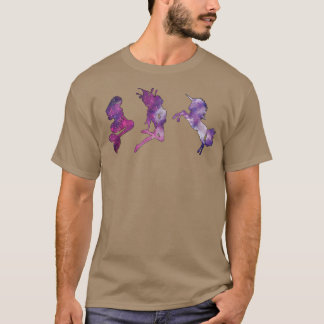 Camiseta Fadas Unicorns Sereias Galeiras Sereias Vestidas