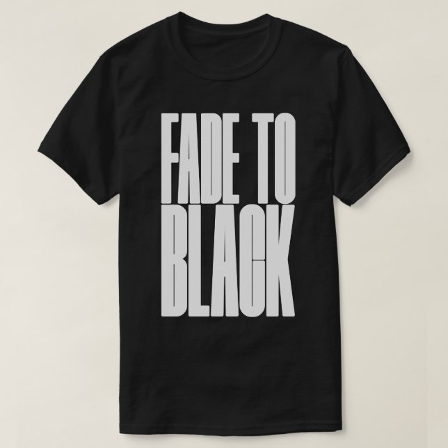 Camiseta FADE para preto (Frente do Design)