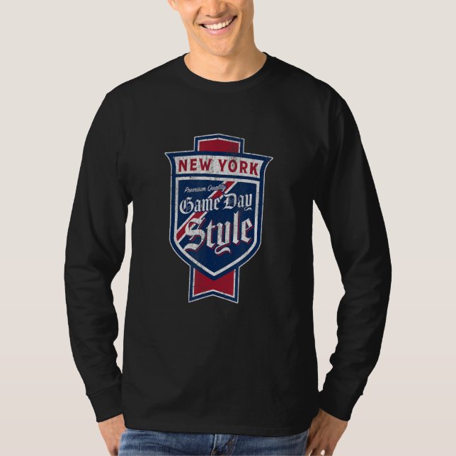Camiseta Faded New York Beer Label   New Yorker Pride (Frente)