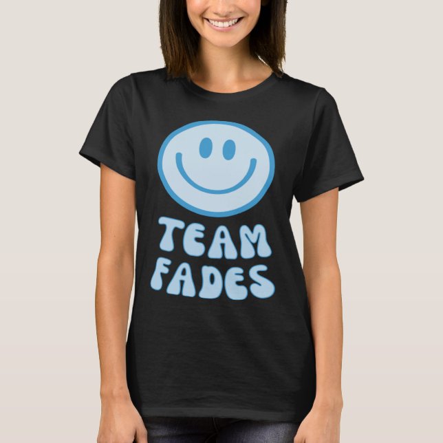 Camiseta Fades or Braids Gender Reveal Retro Team Fades (Frente)