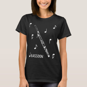 Camiseta Fagote das notas musicais