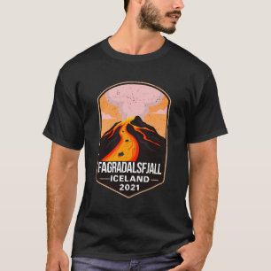 Camiseta Fagradalsfjall Mountain Volcano Erupted Islândia 2