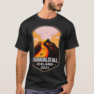 Camiseta Fagradalsfjall Mountain Volcano Erupted Islândia 2