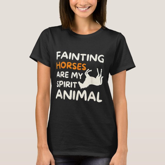 Camiseta Fainting Horses Are My Srit Animal Funny Farm Hors (Frente)