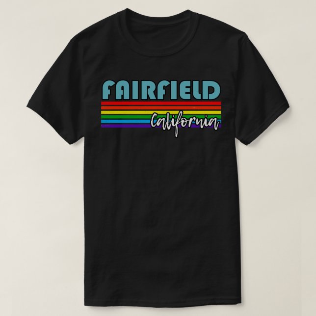 Camiseta Fairfield California Pride Fairfield LGBT Gift LG (Frente do Design)