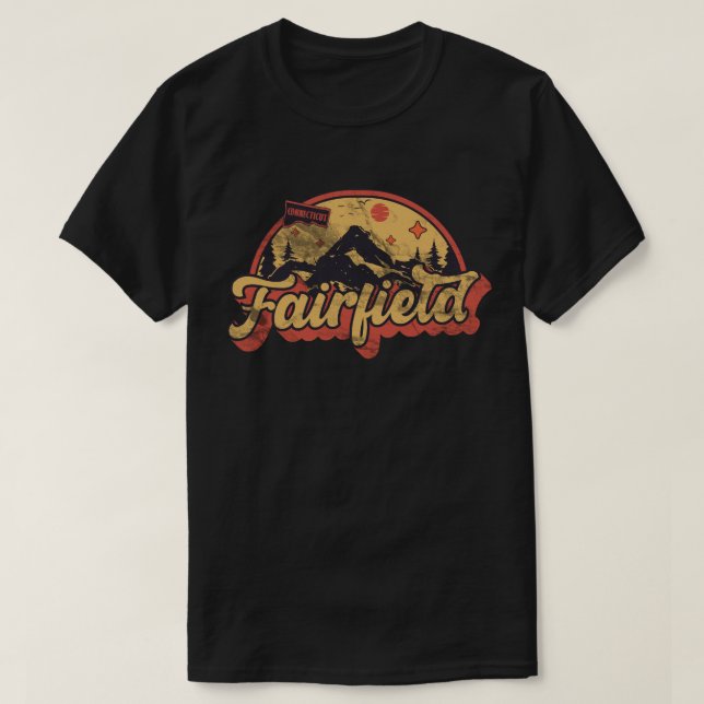Camiseta Fairfield, Connecticut (Frente do Design)