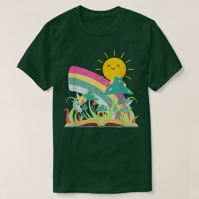 Camiseta Fairies Rainbows e Sunshbook (Frente do Design)