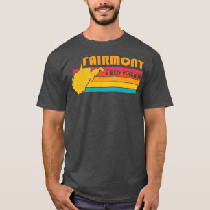 Camiseta Fairmont West Virginia Vintage angustiou Souvenir