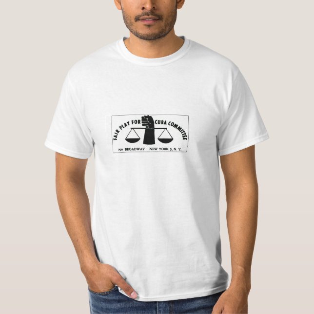 Camiseta FAIRPLAY PARA CUBA - Lee Harvey Oswald (Frente)