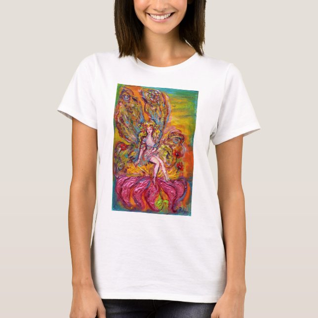 Camiseta FAIRY FLOWER NA fantasia PINK IRIS (Frente)
