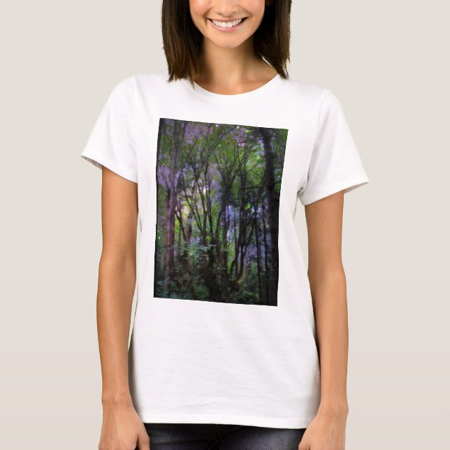 Camiseta Fairy Lights Surreal Forest (Frente)