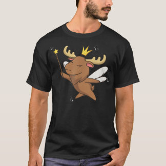 Camiseta Fairy Moose Elk Mystical Forest Moose Fairy Lover