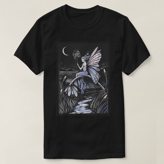 Camiseta Fairy Night Fairycore Fantasy Magic Nature Fairywa (Frente do Design)