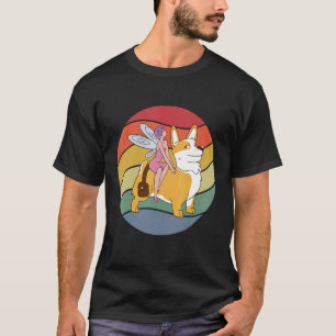 Camiseta Fairy Riding Corgi